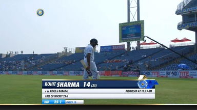 IND vs SA 2019, 2nd Test, Day 1: Rohit Sharma Wicket