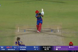 IPL 2026 M51: DC vs KKR - Pathum Nissanka Six