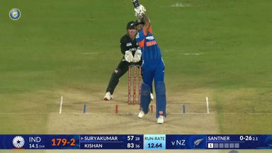 IND vs NZ 2026, 5th T20I: Suryakumar Yadav Six