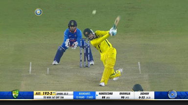 IND vs AUS 2019, 4th ODI: Peter Handscomb Six