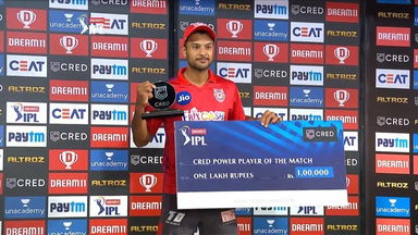 M31: RCB vs KXIP – CRED Power Player of the Match – Mayank Agarwal