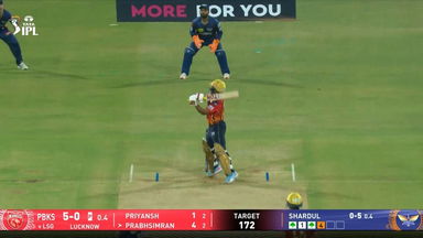 IPL 2025 M13: LSG vs PBKS - Prabhsimran Singh Six