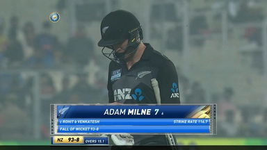 IND vs NZ 2021, 3RD T20I : Adam Milne Wicket