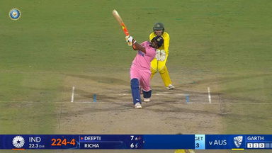 IND-W vs AUS-W 2025, 3rd ODI: Deepti Sharma Six