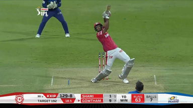 M13: KXIP vs MI – Krishnappa Gowtham Six