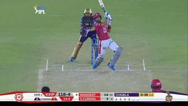 M52: KXIP vs KKR – Mandeep Singh Six