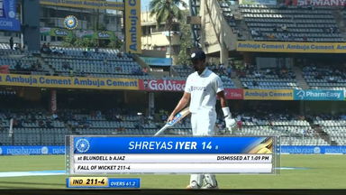 IND vs NZ 2021, 2nd Test, Day 3: Shreyas Iyer Wicket
