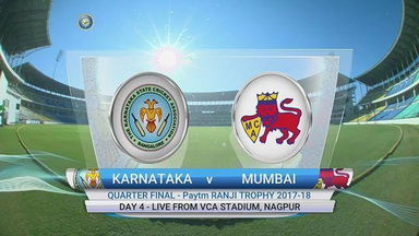 Ranji Trophy QF - KAR vs MUM: Day 4 Highlights