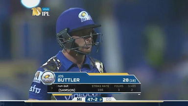 M25: MI vs DD – Jos Buttler Wicket