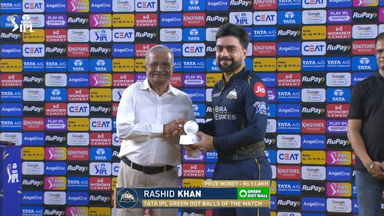 IPL 2026 M42: GT vs RCB - TATA IPL Green Dot Balls of the Match - Rashid Khan