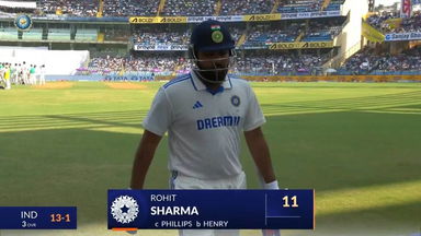 IND vs NZ 2024, 3rd Test: Rohit Sharma Wicket