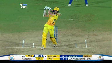 M44: CSK vs MI – Mitchell Santner Six