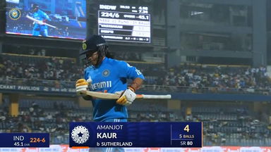 IND-W vs AUS-W 2023-24, 2nd ODI: Amanjot Kaur Wicket