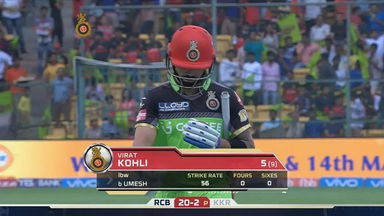 M46: RCB vs KKR – Virat Kohli Wicket