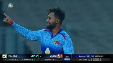 Syed Mushtaq Ali Trophy 2022 SF2 : Shams Mulani keeps things tight with 3/20