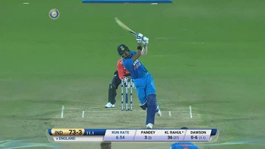 IND vs ENG 2017, 2nd T20I : KL Rahul Six