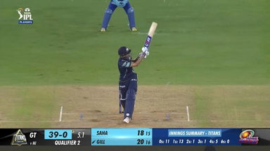 Q2: GT vs MI – Shubman Gill Six