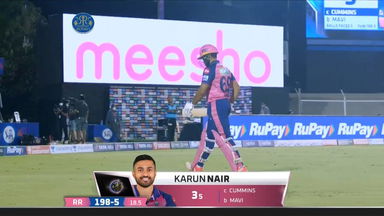 M30: RR vs KKR – Karun Nair Wicket
