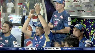 CLT20 2013 M23: RR vs MI  –   Fall Of Wickets