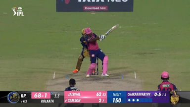 M56: KKR vs RR – Sanju Samson Six
