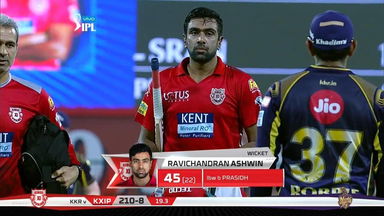 M44: KXIP vs KKR – Ravichandran Ashwin Wicket