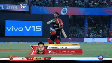 M46: DC vs RCB – Parthiv Patel Wicket