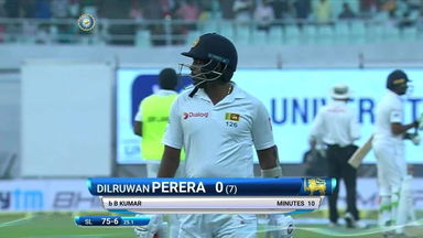 IND vs SL 2017, 1st Test Day 5: Dilruwan Perera Wicket