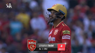 M27: PBKS vs RCB – Atharva Taide  Wicket
