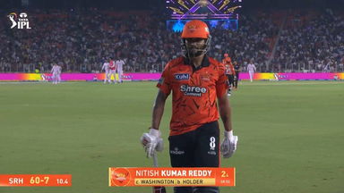 IPL 2026 M56: GT vs SRH - Nitish Kumar Reddy Wicket
