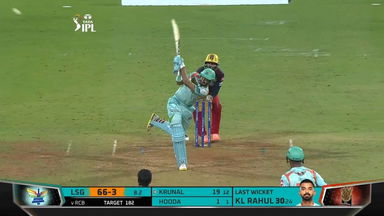 M31: LSG vs RCB – Krunal Pandya Six