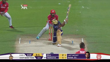 M46: KKR vs KXIP – Rahul Tripathi Six