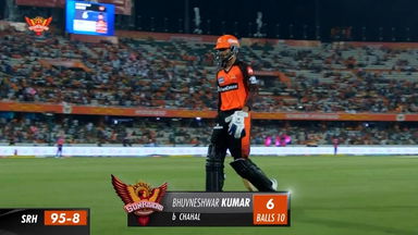 M04: SRH vs RR –  Bhuvneshwar Kumar  Wicket