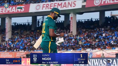 IND vs SA 2025, 3rd ODI: Lungi Ngidi Wicket