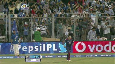 M10: MI vs DD – Rohit Sharma Six