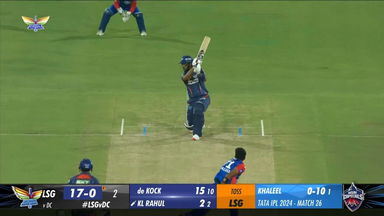 M26: LSG vs DC – K L Rahul Six