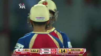 M2: DD vs RCB – Yuvraj Singh Six