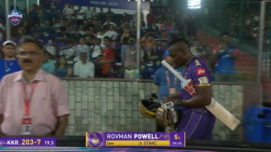 IPL 2025 M48: DC vs KKR - Rovman Powell Wicket