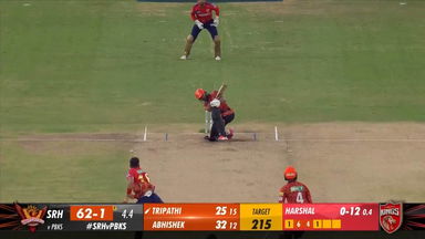 M69: SRH vs PBKS – Rahul Tripathi Six