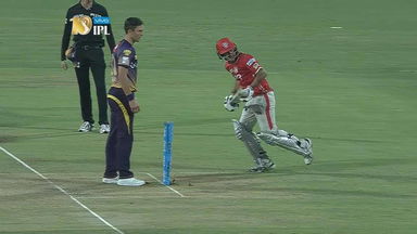 You HIT the stumps, I RUN FOUR