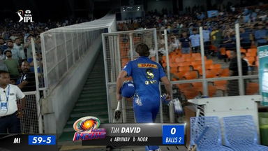 M35: GT vs MI – Tim David Wicket