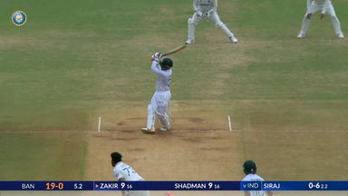 IND vs BAN 2024, 1ST Test: Zakir Hasan Six