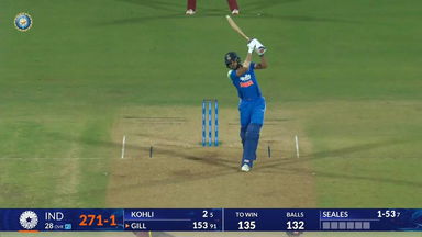 IND vs WI 2026, 2nd ODI: Shubman Gill Six