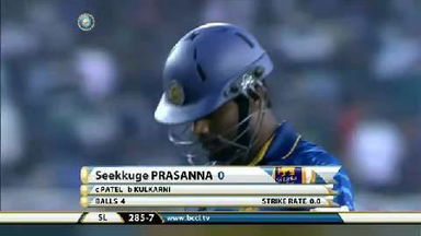 5TH ODI: IND vs SL – Seekkuge Prasanna Wicket