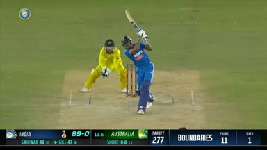 IND vs AUS 2023-24, 1ST ODI: Shubman Gill Six