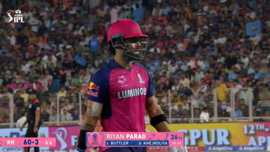 IPL 2025 M23: GT vs RR - Riyan Parag Wicket