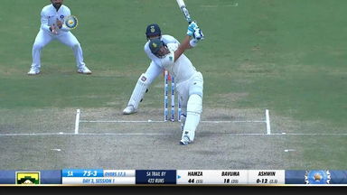 IND vs SA 2019, 3rd Test, Day 3: Zubayr Hamza Six