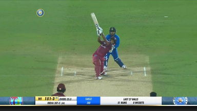 IND vs WI 2019, 2nd ODI: Nicholas Pooran Six