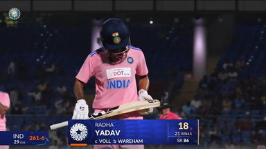 IND-W vs AUS-W 2025, 3rd ODI: Radha Yadav Wicket