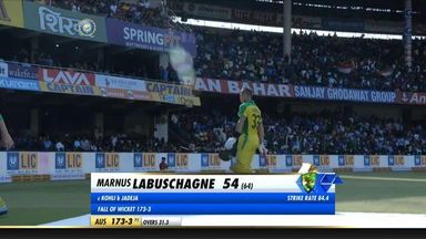 IND vs AUS 2020, 3rd ODI: Marnus Labuschagne Wicket