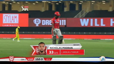 M18: KXIP vs CSK – Nicholas Pooran Wicket